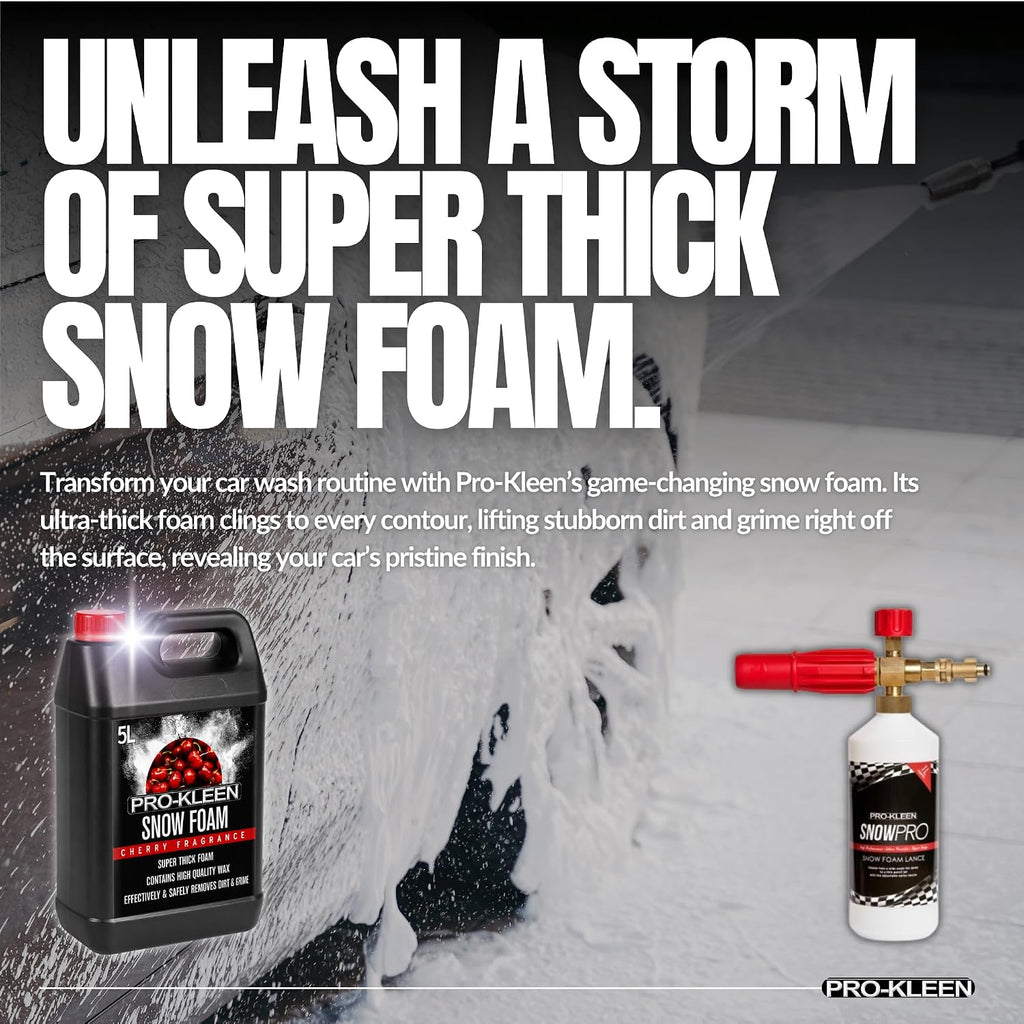 20L of  Cherry Snow Foam with Wax – Super Thick & Non-Caustic Foam – Extremely Powerful & Easy to Use