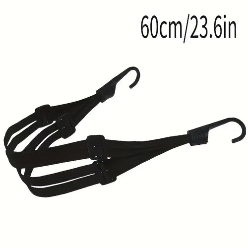 1Pc Motorcycle Elastic Suitcase with Safety Hook-Versatile Helmet Mesh Gear Transport Durable and Sleek for Daily Travel