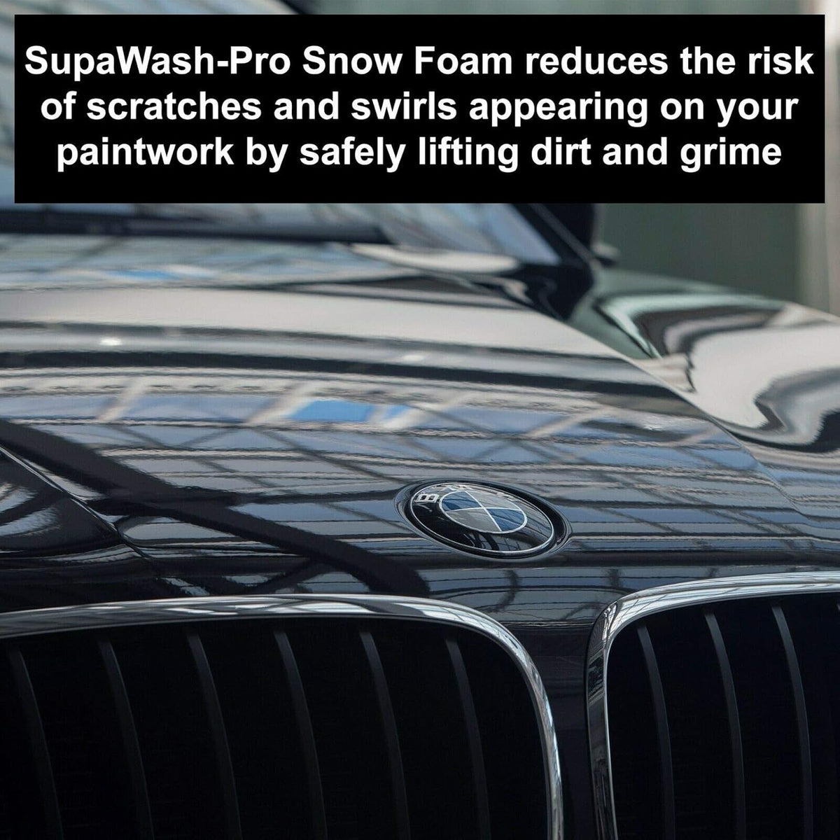 Orange Snow Foam Car Shampoo 5L with 1 X Microfibre Cloth & 1 Microfibre Wash Mitt - Ph Neutral Car Detailing Kit