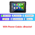 5/7 Inch Carplay Motorcycle DVR Navigation GPS Wireless Carplay Android Auto IPX7 Display Screen Portable Moto Monitor