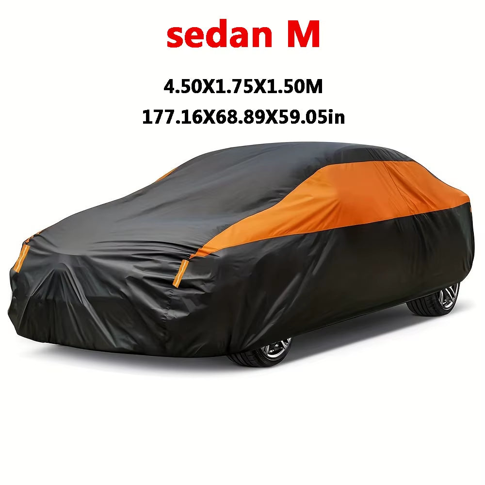 Car Covers Outdoor Waterproof Sun Rain Snow Protection UV Auto Cover Universal Suv/Sedan 190T Car Protective Full Covers