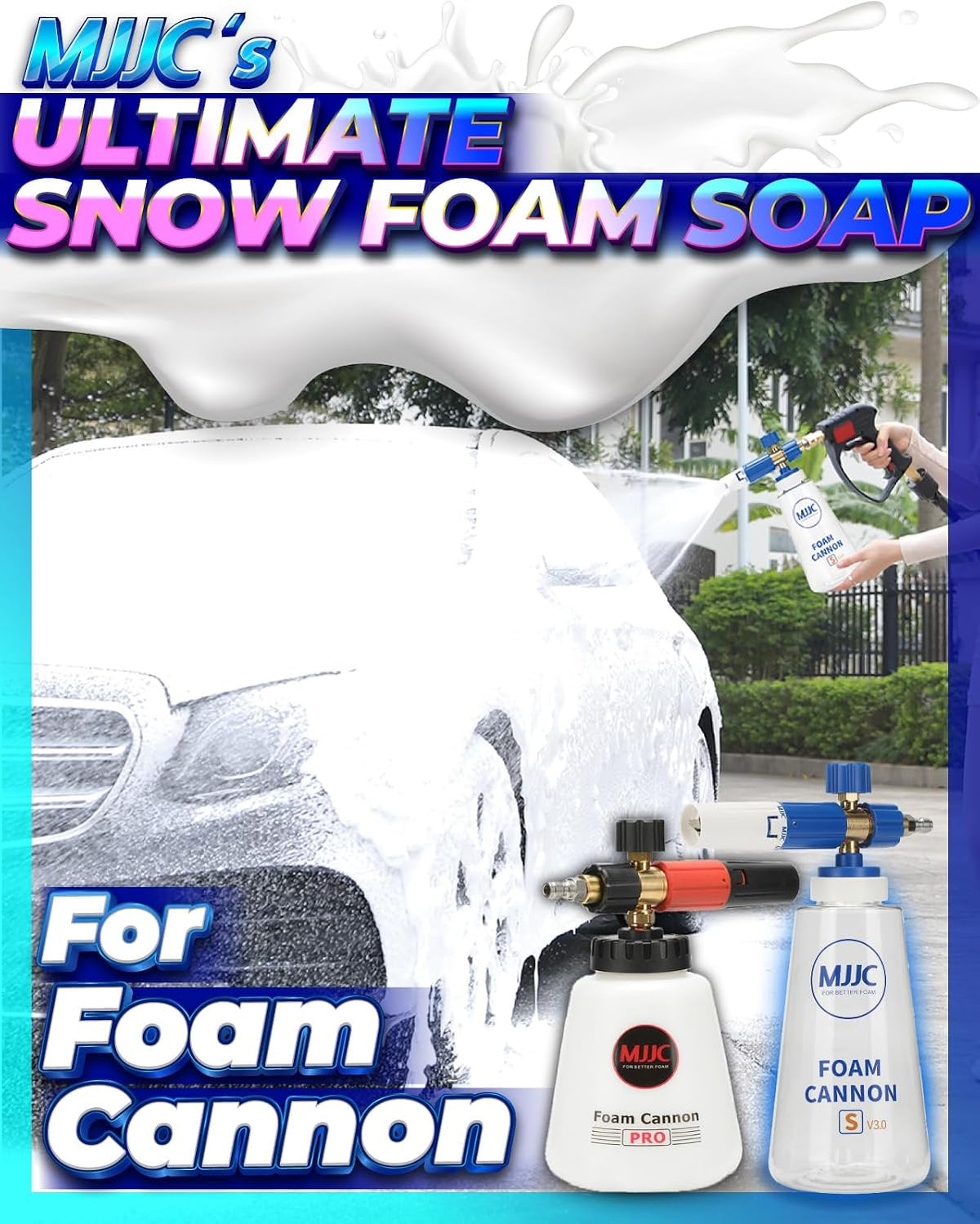 Foam (64 Fl Oz) Ultimate Snow Foam Car Wash Soap Specialized Car Shampoo for Foam Cannon and Pressure Washer, Safe for Cars (Ph Neutral, 10X Concentrated) (Refreshing Cider Aroma)