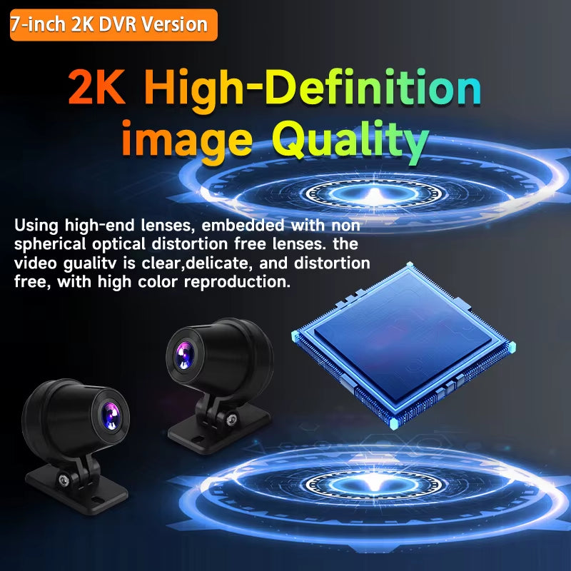 5/7 Inch Carplay Motorcycle DVR Navigation GPS Wireless Carplay Android Auto IPX7 Display Screen Portable Moto Monitor