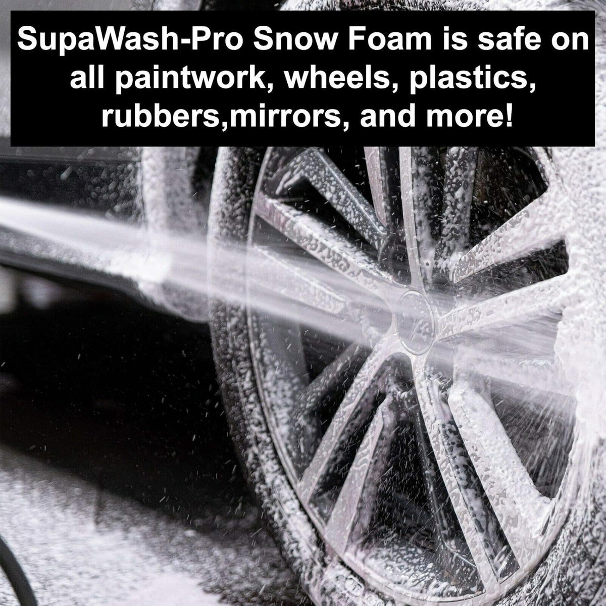 Orange Snow Foam Car Shampoo 5L with 1 X Microfibre Cloth & 1 Microfibre Wash Mitt - Ph Neutral Car Detailing Kit