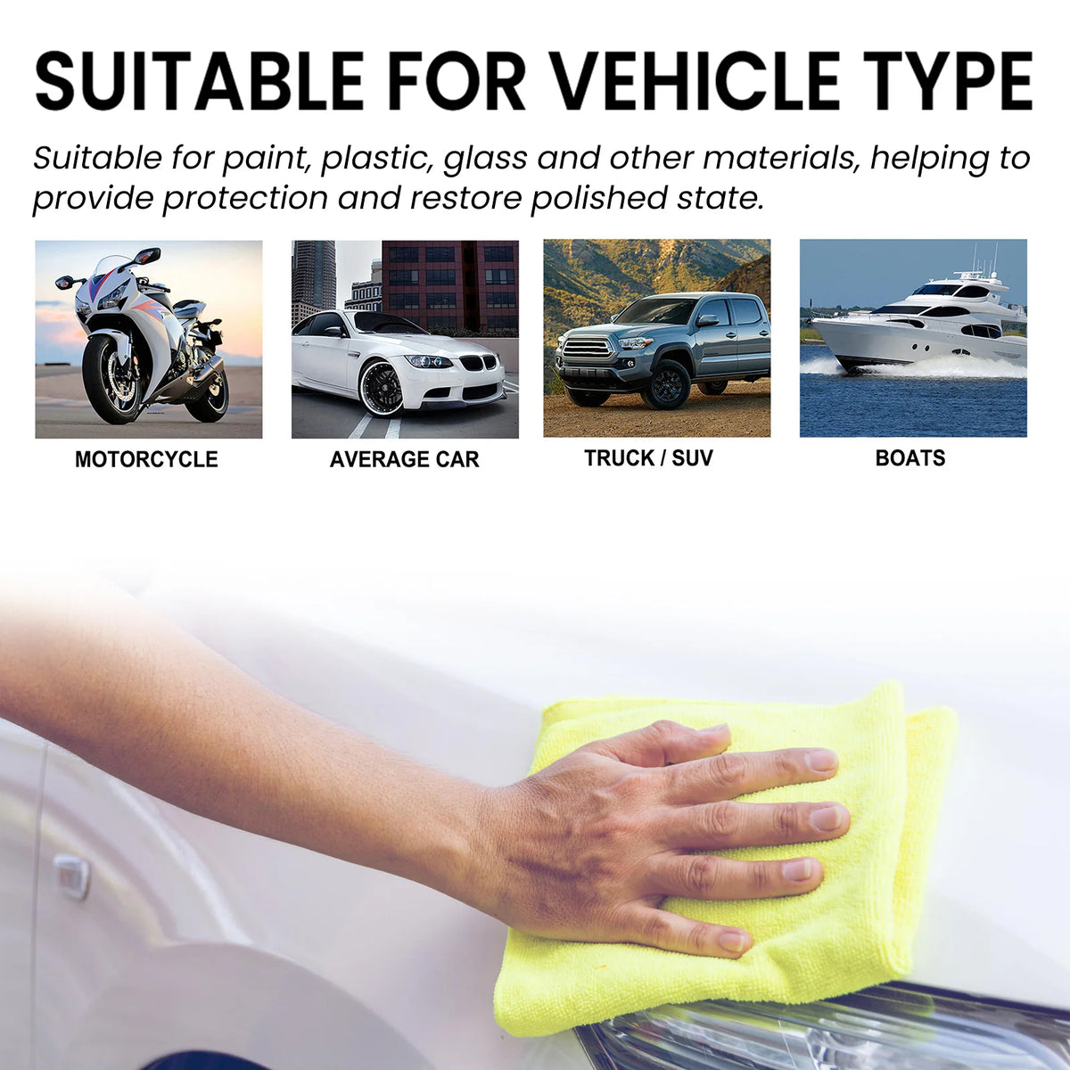 3 in 1 High Protection Quick Car Coating Spray, Purple Car Paint Ceramic Coating Agent with Polytetrafluoroethylene, for Paint, Plastic & Glass