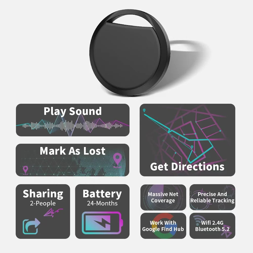 Navigation Tracker for Android Phones Work with Google Find Hub App Remote Locating Key Finder for Xiaomi Samsung Pixel GMS