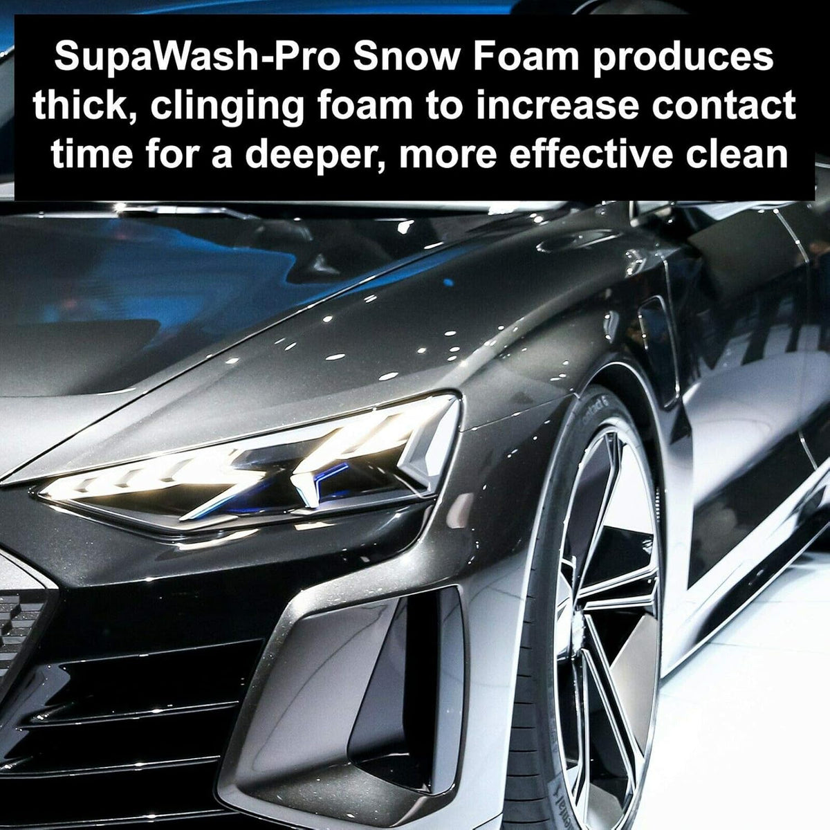 Orange Snow Foam Car Shampoo 5L with 1 X Microfibre Cloth & 1 Microfibre Wash Mitt - Ph Neutral Car Detailing Kit