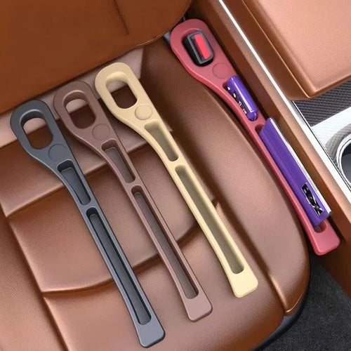 2Pcs Car Seat Gap Filler Organizer PU Universal Car Seat Gap Anti-Leak Stopper Strip Slot Seat Gap Storage Organizer Accessories