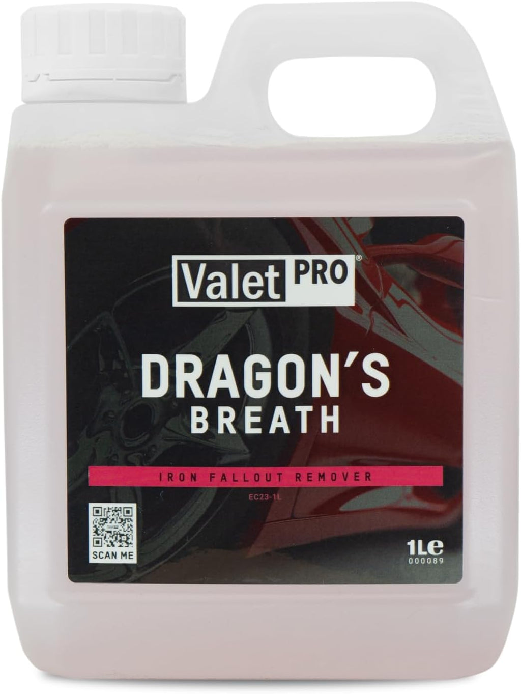 Dragon'S Breath Wheel Cleaner for All Wheel Types - Removes Iron Fallout and Baked-On Brake Dust Remover - 1 L