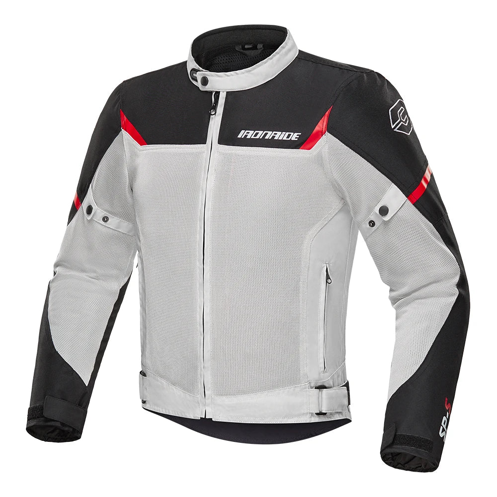 Motorcycle Jacket Men Summer Breathable Racing Motorcycle Jacket CE Certification Protection Riding Clothing Reflective Stripe