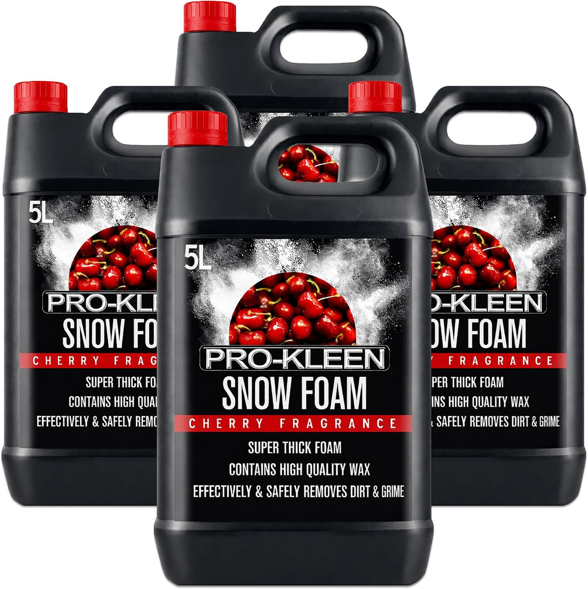 20L of  Cherry Snow Foam with Wax – Super Thick & Non-Caustic Foam – Extremely Powerful & Easy to Use