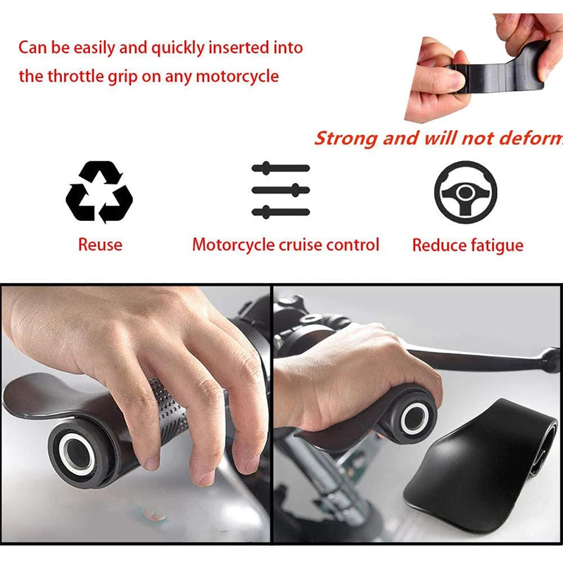 1/2Pcs Motorcycle Throttle Assistant Cruise Control Assist Thumb Wrist Universal Support Rest Motorcorss Equipments Accessories