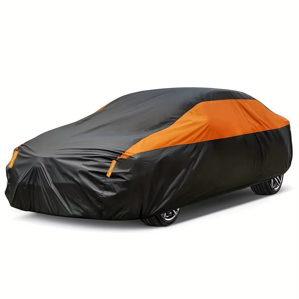 Car Covers Outdoor Waterproof Sun Rain Snow Protection UV Auto Cover Universal Suv/Sedan 190T Car Protective Full Covers