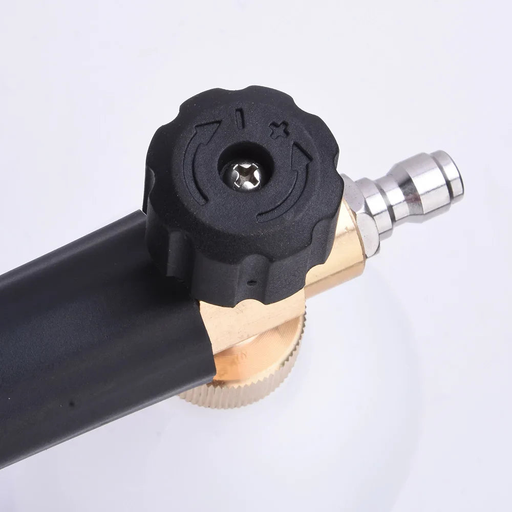 High Pressure Washer Gun+Snow Foam Cannon Set Aluminum Material Spray Gun PA Foam Pot Garden Household Car Washing Tools with 1/4" Quick Plug